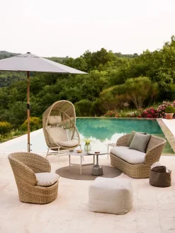 Cane-line Coast Loungestol med. Swivel, sand fra><noscript><img width=
