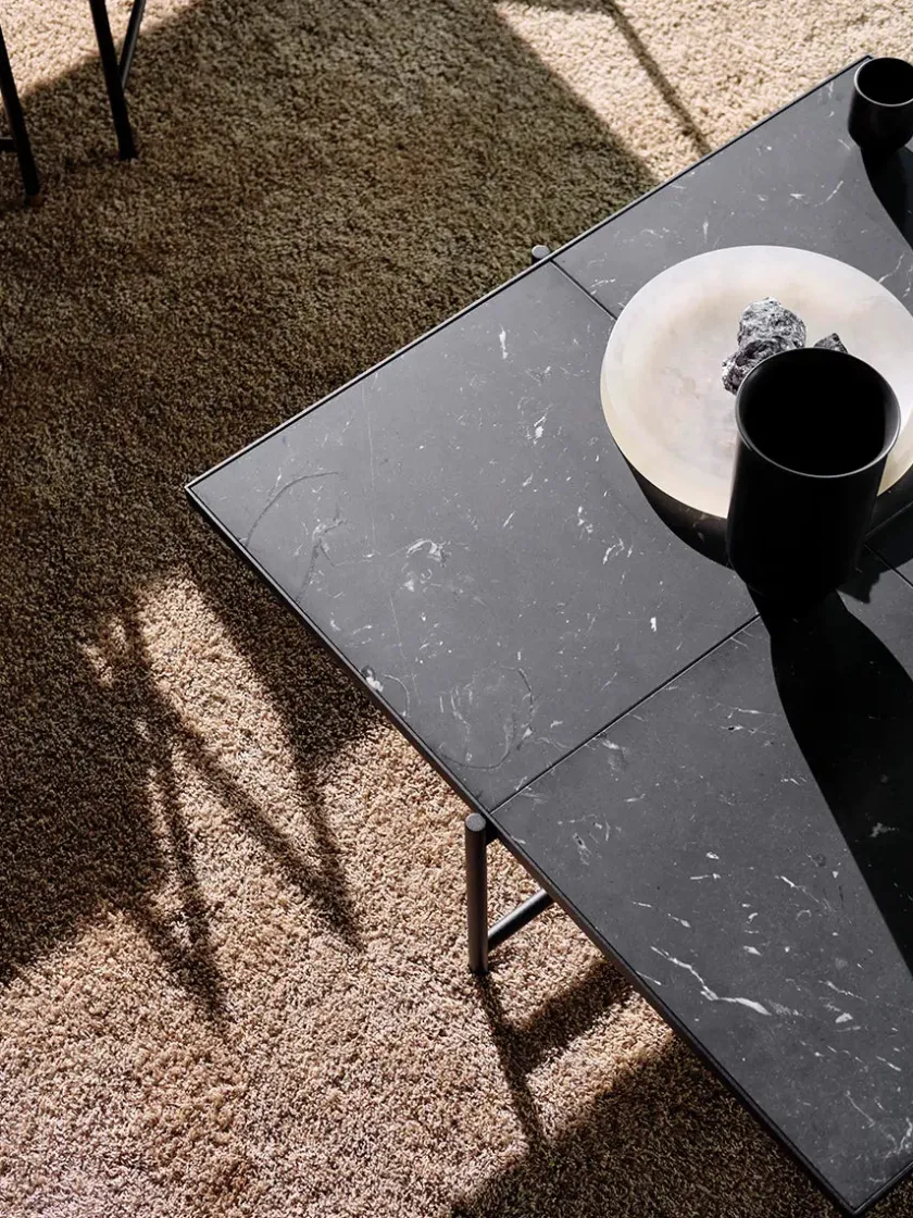 Handvärk Coffee Table 90, sort marmor fra HANDVÄRK> Sofaborde