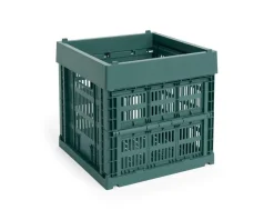 HAY Colour Crate Cube, Dark green fra>Børn Gaver Til Ham|Opbevaring På Børneværelset