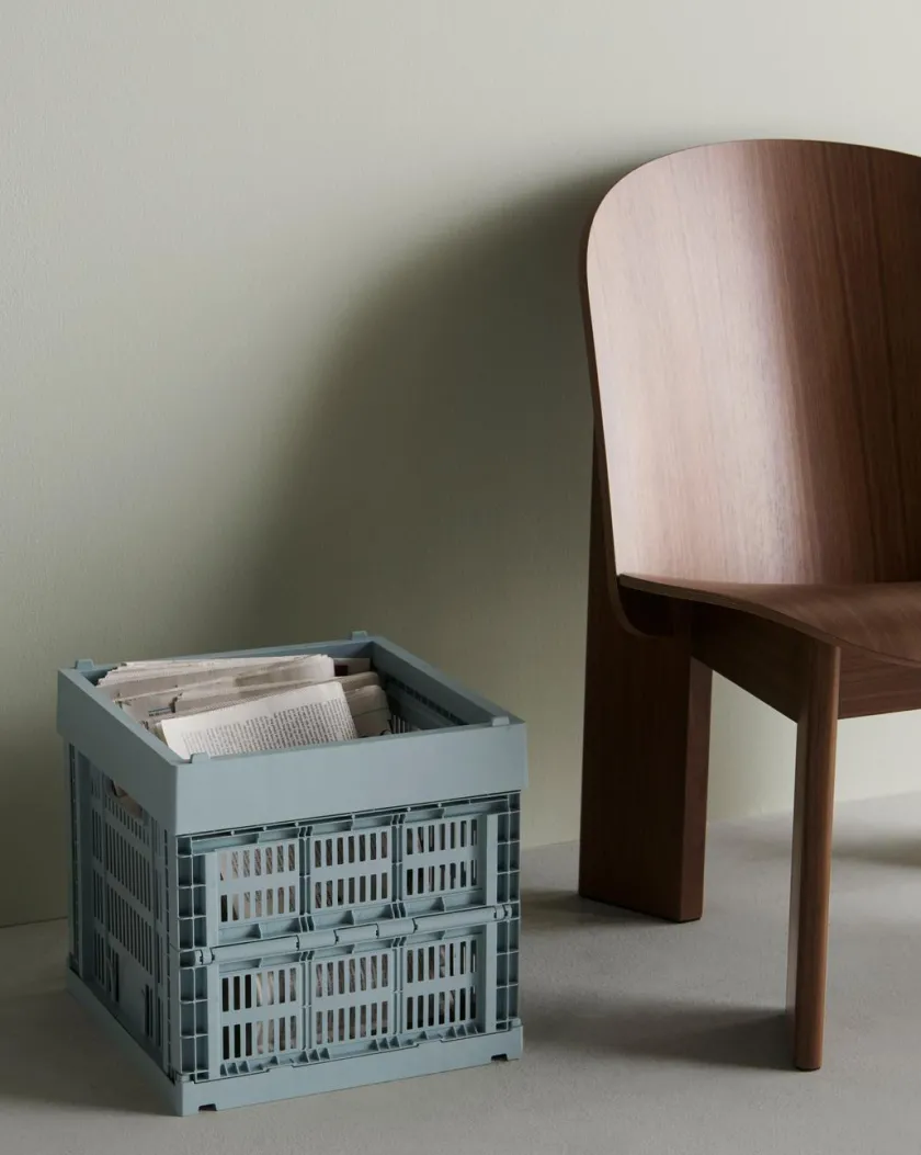 HAY Colour Crate Cube, Dusty blue fra>Børn Gaver Til Ham|Opbevaring På Børneværelset