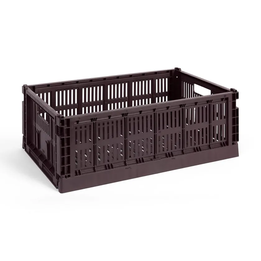 HAY Colour Crate Large, Sage green fra>Børn Opbevaring På Børneværelset|Opbevaring