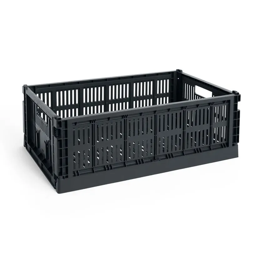 HAY Colour Crate Large, Sage green fra>Børn Opbevaring På Børneværelset|Opbevaring