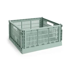 HAY Colour Crate Large Square, Sage green fra>Børn Opbevaring På Børneværelset|Opbevaring