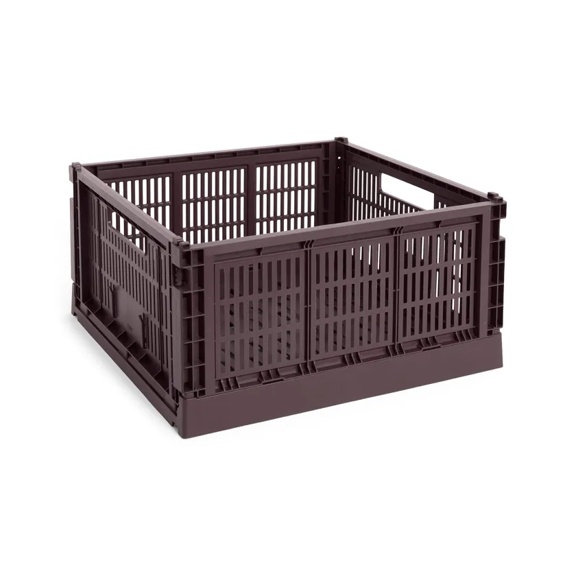 HAY Colour Crate Large Square, Sage green fra>Børn Opbevaring På Børneværelset|Opbevaring