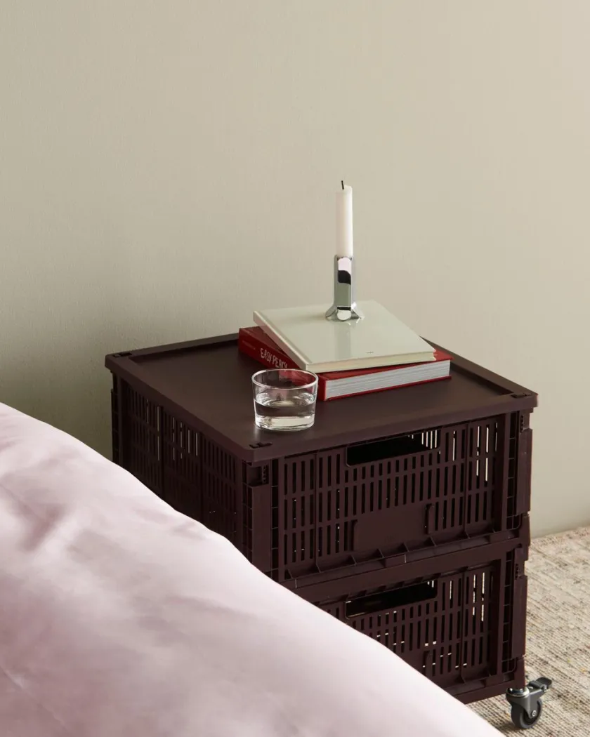 HAY Colour Crate Large Square, Sage green fra>Børn Opbevaring På Børneværelset|Opbevaring