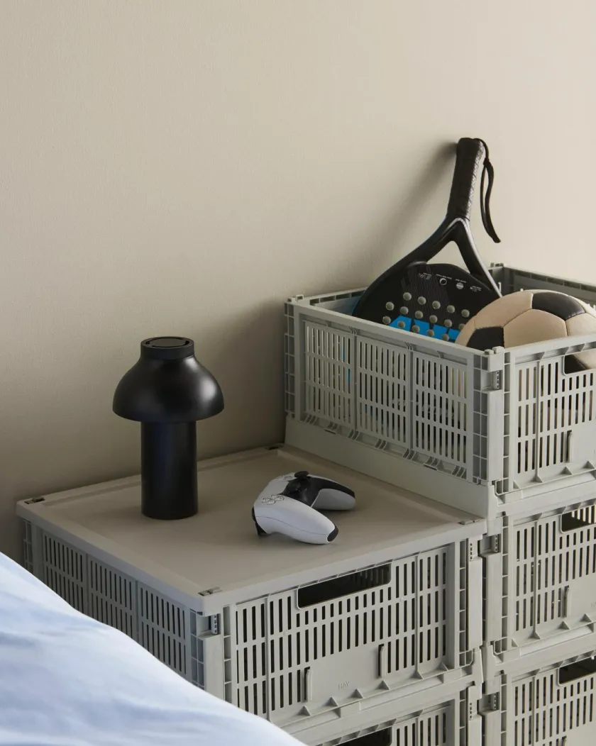 HAY Colour Crate Large Square, Sage green fra>Børn Opbevaring På Børneværelset|Opbevaring