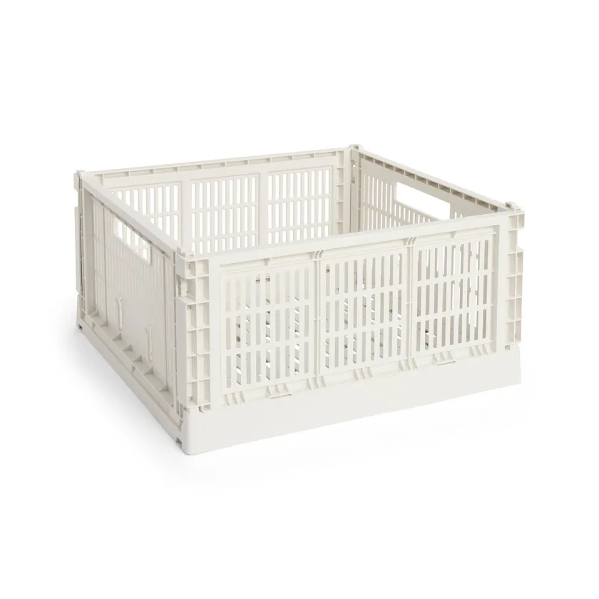 HAY Colour Crate Large Square, Sage green fra>Børn Opbevaring På Børneværelset|Opbevaring