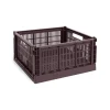HAY Colour Crate Large Square, Bordeaux fra>Børn Gaver Til Ham|Opbevaring På Børneværelset