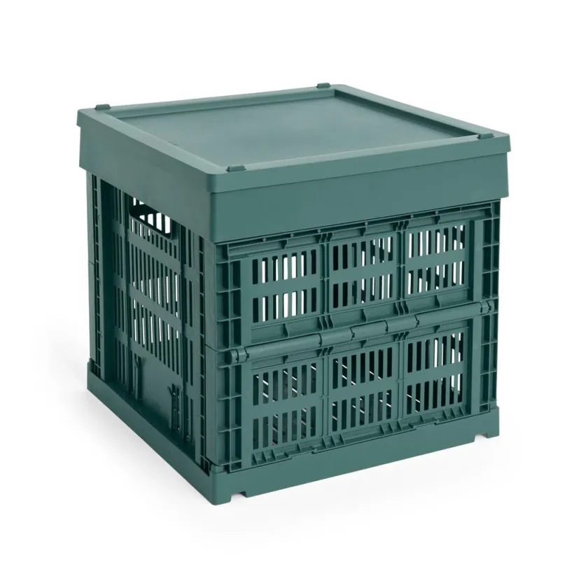 HAY Colour crate låg, Medium Square/Cube fra>Børn Opbevaring På Børneværelset|Opbevaring