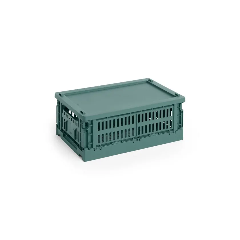 HAY Colour crate låg, Medium Square/Cube fra>Børn Opbevaring På Børneværelset|Opbevaring