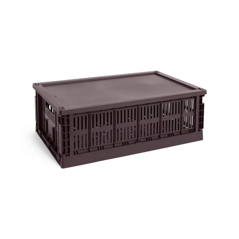 HAY Colour crate låg, Medium Square/Cube fra>Børn Opbevaring På Børneværelset|Opbevaring