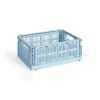 HAY Colour Crate Medium, Soft blue fra>Børn Opbevaring På Børneværelset|Opbevaring