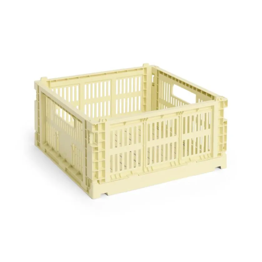 HAY Colour Crate Medium Square, Sage green fra>Børn Opbevaring På Børneværelset|Opbevaring