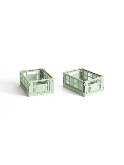HAY Colour Crate Mini 2 Stk., mint fra>Børn Gaver|Gaver Til Børn
