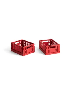 HAY Colour Crate Mini 2 Stk., red fra>Børn Gaver|Gaver Til Børn