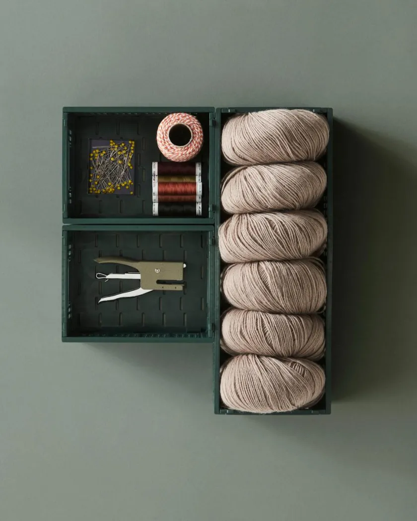 HAY Colour Crate Mini Oblong, Bordeaux fra>Børn Opbevaring På Børneværelset|Gaver