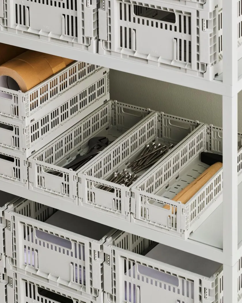 HAY Colour Crate Mini Oblong, Bordeaux fra>Børn Opbevaring På Børneværelset|Gaver