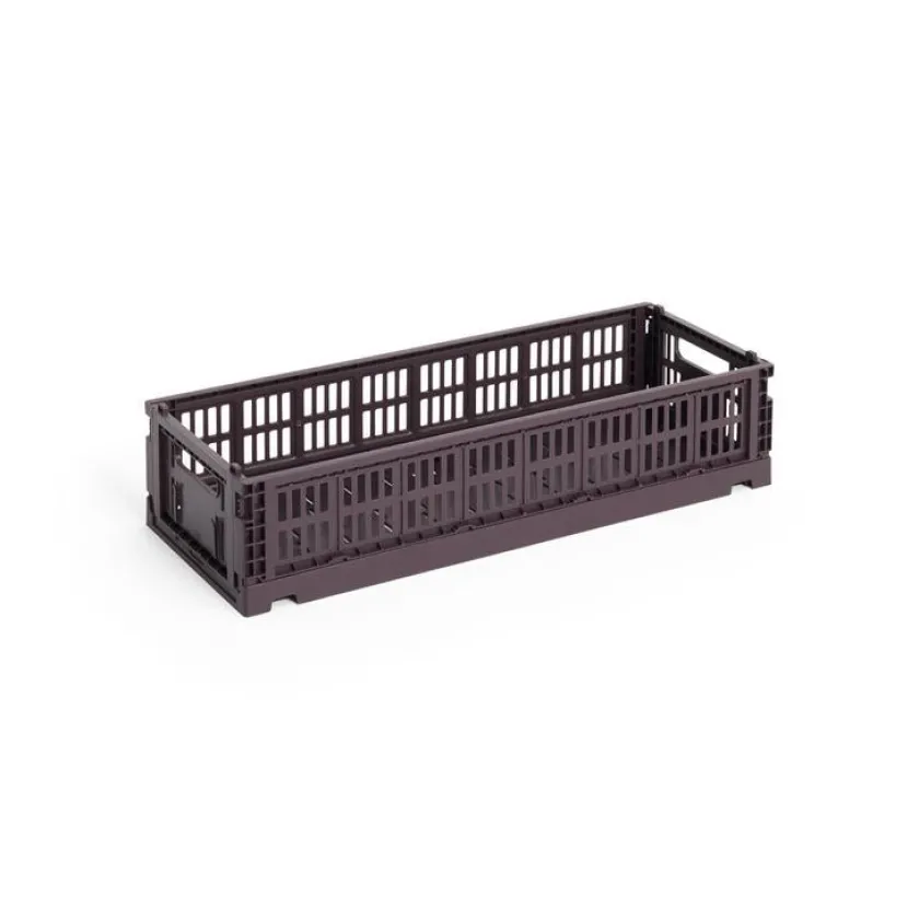 HAY Colour Crate Mini Oblong, Dusty blue fra>Børn Gaver|Gaver Til Børn