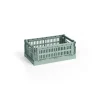 HAY Colour Crate Small, Sage green fra>Børn Opbevaring På Børneværelset|Opbevaring