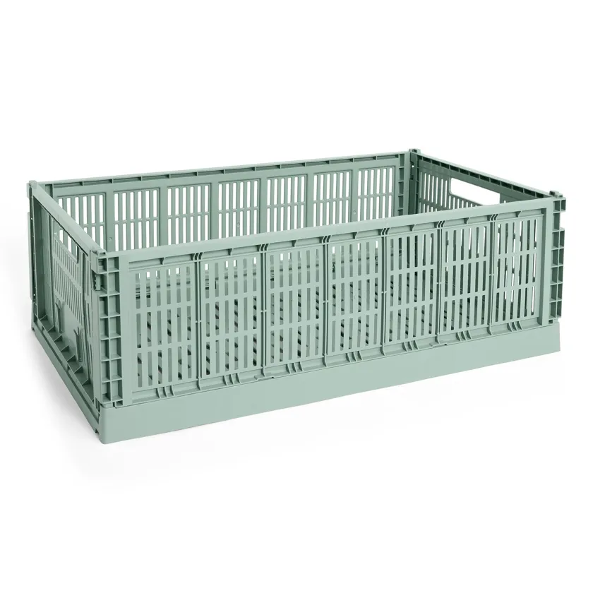 HAY Colour Crate X-Large, Charcoal fra>Børn Gaver Til Ham|Opbevaring På Børneværelset