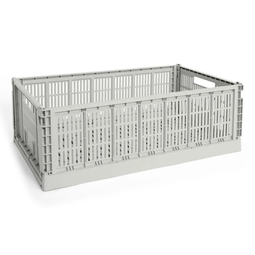 HAY Colour Crate X-Large, Sage green fra>Børn Opbevaring På Børneværelset|Opbevaring