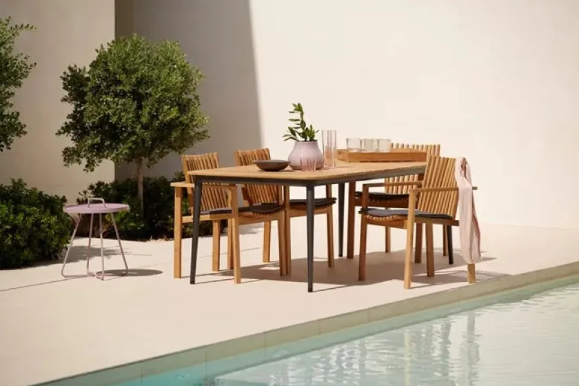 Cane-line Core Bord, 160x90 cm fra> Haveborde
