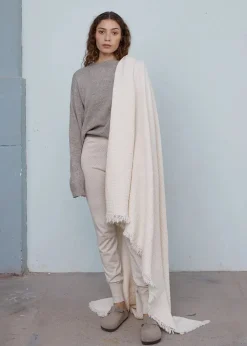 Aiayu Cotton throw, Pure Ecru fra> Badeværelsestekstiler