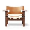 Fredericia Furniture Den Spanske Stol i cognac læder, valnød olie af Børge Mogensen> Lænestole