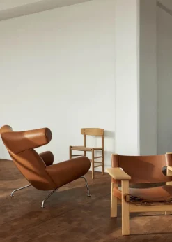 Fredericia Furniture Den Spanske Stol i cognac læder, eg lys olie af Børge Mogensen><noscript><img width=
