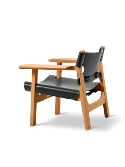 Fredericia Furniture Den Spanske Stol i cognac læder, eg lys olie af Børge Mogensen><noscript><img width=