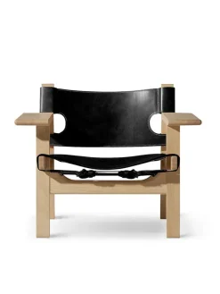 Fredericia Furniture Den Spanske Stol i cognac læder, eg lys olie af Børge Mogensen><noscript><img width=
