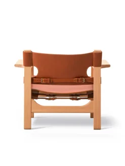 Fredericia Furniture Den Spanske Stol i cognac læder, eg olie af Børge Mogensen><noscript><img width=