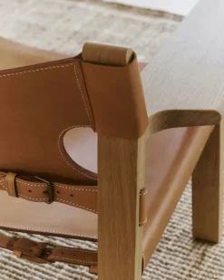 Fredericia Furniture Den Spanske Stol i cognac læder, eg olie af Børge Mogensen><noscript><img width=