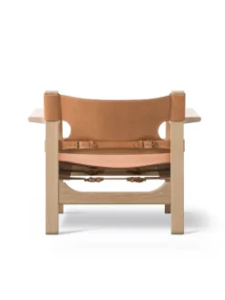 Fredericia Furniture Den Spanske Stol i cognac læder, eg olie af Børge Mogensen><noscript><img width=
