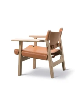 Fredericia Furniture Den Spanske Stol i cognac læder, eg olie af Børge Mogensen><noscript><img width=