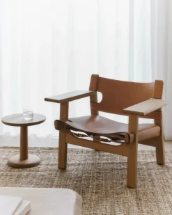 Fredericia Furniture Den Spanske Stol i cognac læder, eg sæbe af Børge Mogensen><noscript><img width=