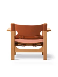 Fredericia Furniture Den Spanske Stol i cognac læder, eg sæbe af Børge Mogensen><noscript><img width=