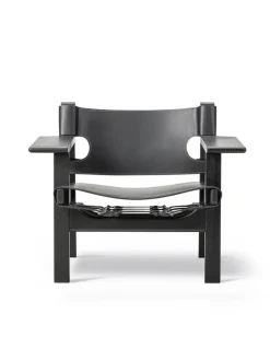Fredericia Furniture Den Spanske Stol i cognac læder, eg sæbe af Børge Mogensen><noscript><img width=