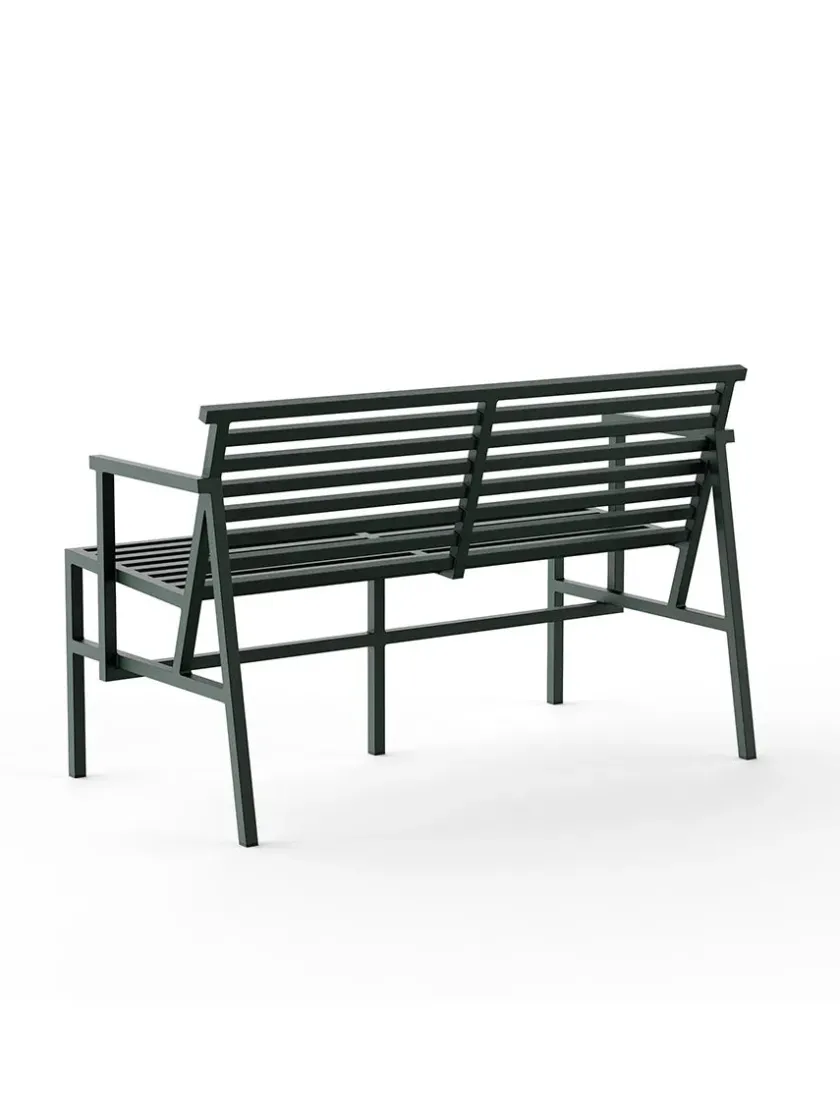 Nine Dining Bench, grøn fra 19 Outdoors> Havebænke