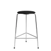 Fritz Hansen Dot Barstol, sortlakeret ask af Arne Jacobsen> Barstole