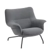 Muuto Doze Lounge Chair, Low Back, Ocean 80/tekstil, Tube base fra> Lænestole