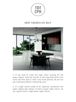 101 Copenhagen Drop Bulp Chandelier, grey fra><noscript><img width=