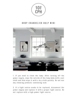 101 Copenhagen Drop Bulp Chandelier, mini grey fra><noscript><img width=
