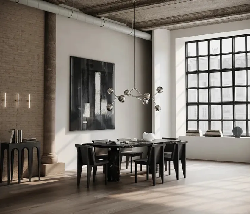 101 Copenhagen Drop Chandelier Globe, Chrome fra> Lysekroner|Spots
