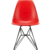 Vitra Eames Fiberglass Chair DSR, sortlakeret fra> Spisebordsstole