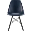 Vitra Eames Fiberglass Chair DSW, sortlakeret ahorn fra> Spisebordsstole