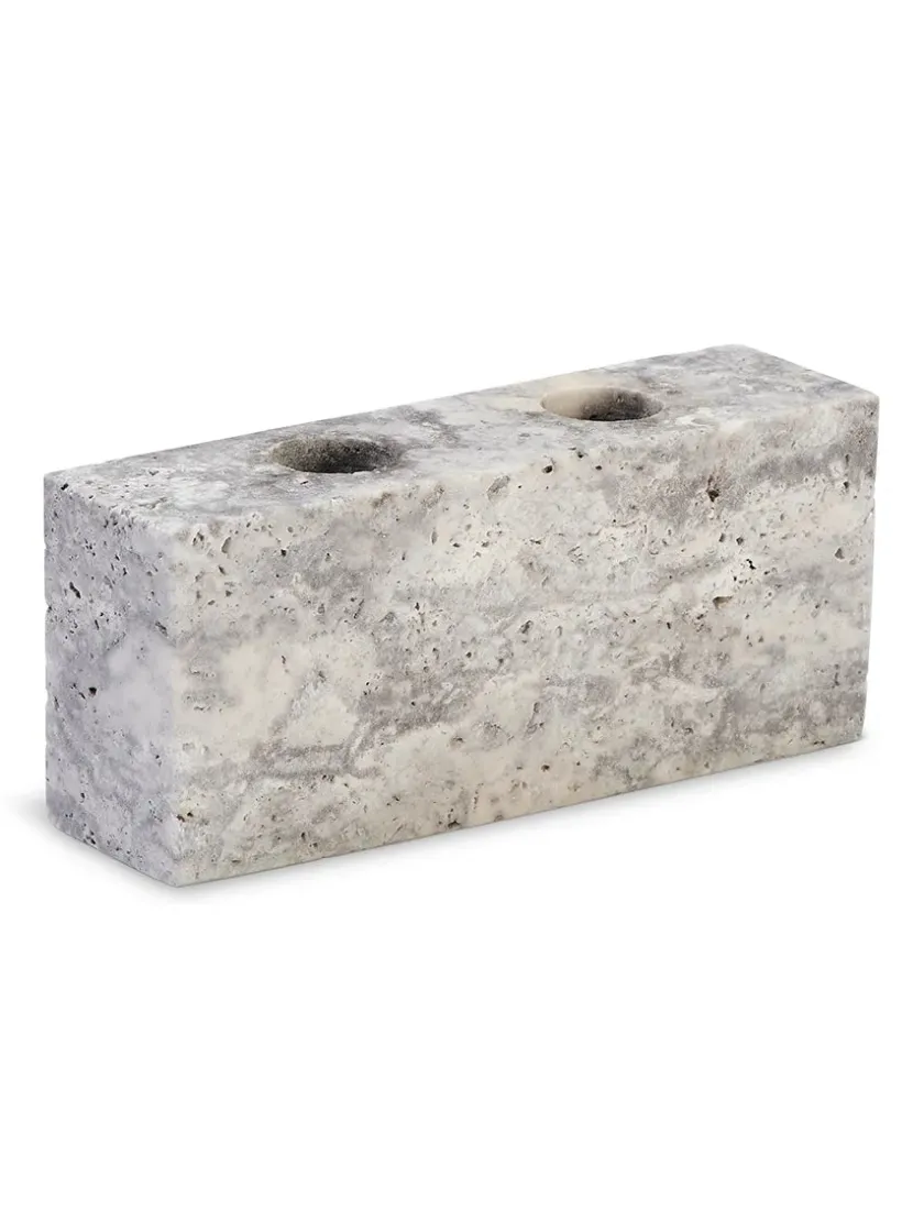 Wabi Sabi Nordic Epode Lysestage, calacatta violetta fra> Gaver Til Hende|Kalenderlys & Julelysestager