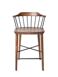 Stellar Works Exchange Counter Stool SH 61, walnut fra> Barstole
