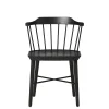 Stellar Works Exchange Dining Chair, black oak fra> Spisebordsstole