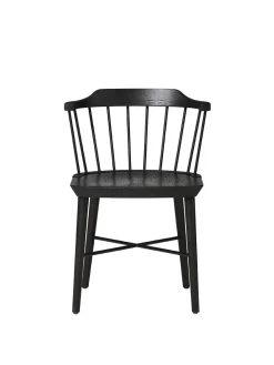 Stellar Works Exchange Dining Chair, black oak fra> Spisebordsstole